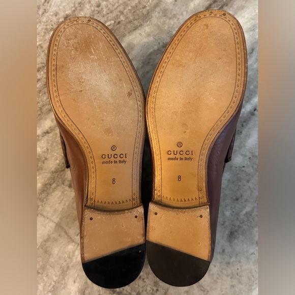 GUCCI 1953 Horsebit Leather Loafer Brown Ombre 8 / 8.5 US $1100 Brixton Jordaan - Picture 9 of 11
